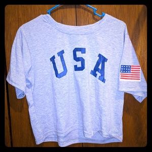 USA cropped shirt